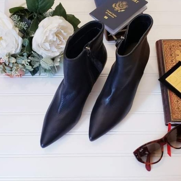 Splendid Shoes - Splendid Nettie Leather Kitten Heel Bootie